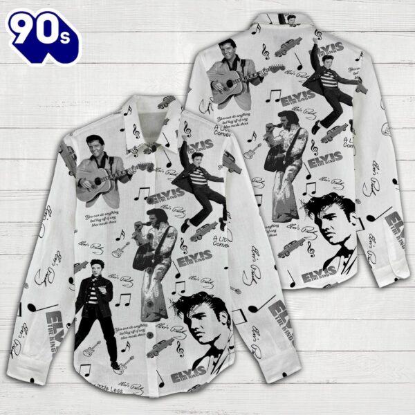 Elvis Presley 3D Linen Shirt For Fans Music