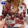 Elvis Presley Red Album 3D Linen Shirt