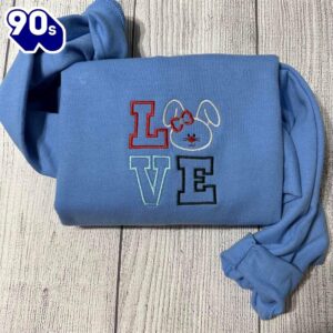 Embroidered Love Bunny Sweatshirt Gift…