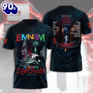 Eminem 3D Of Slim Death Shady Men’s  All Over Print Rapper Shirt Back Print For Fans