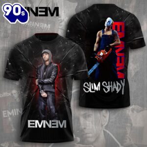 Eminem Adult Slim Shady Gift  All Over Print Rapper Shirt For Fans