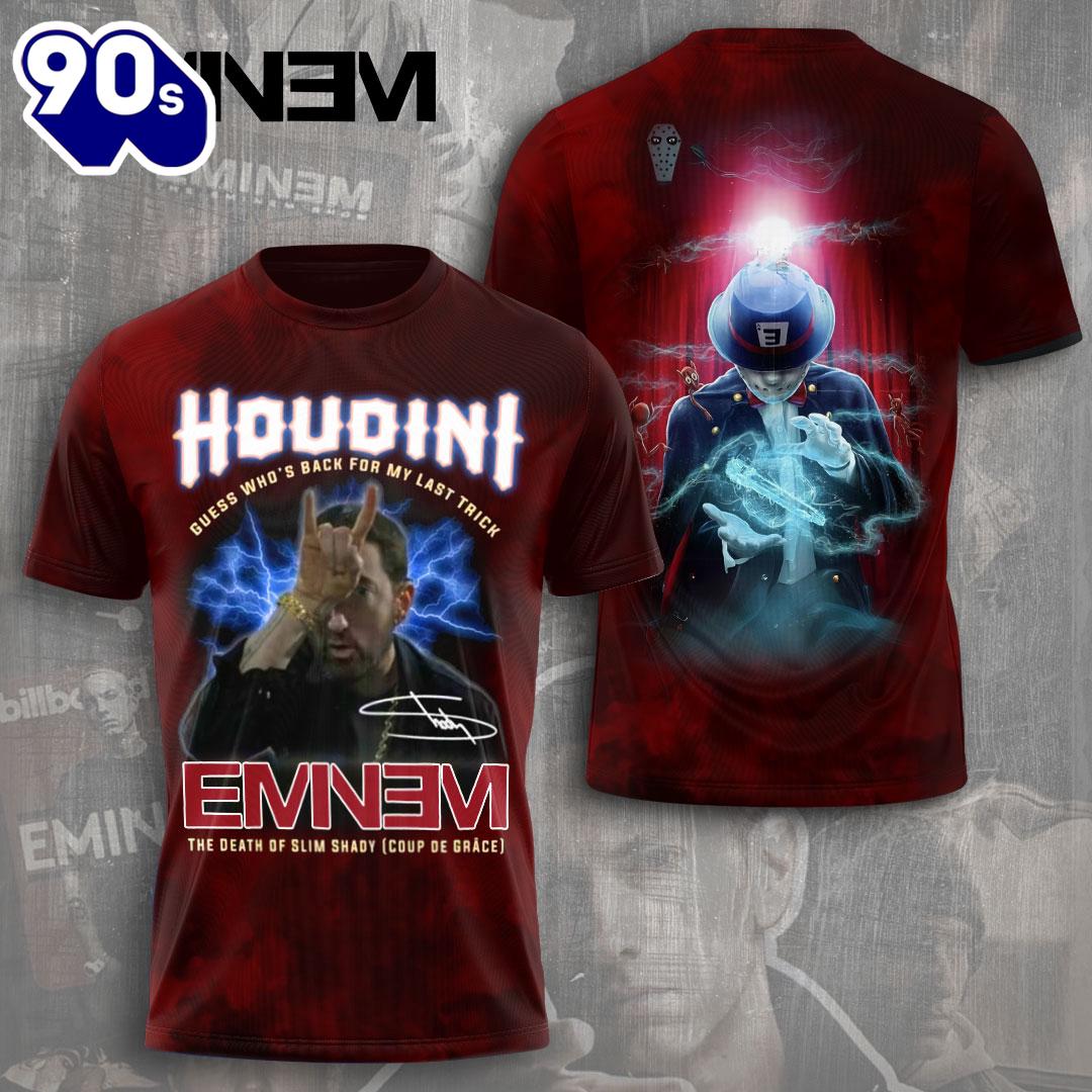 Eminem Houdini New Album All Over Print Rapper Shirt For Fans Eminem Houdini New Album All Over Print Rapper Shirt For Fans