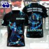 Eminem Houdini The Death Of Slim Shady  All Over Print Rapper Shirts For Fans