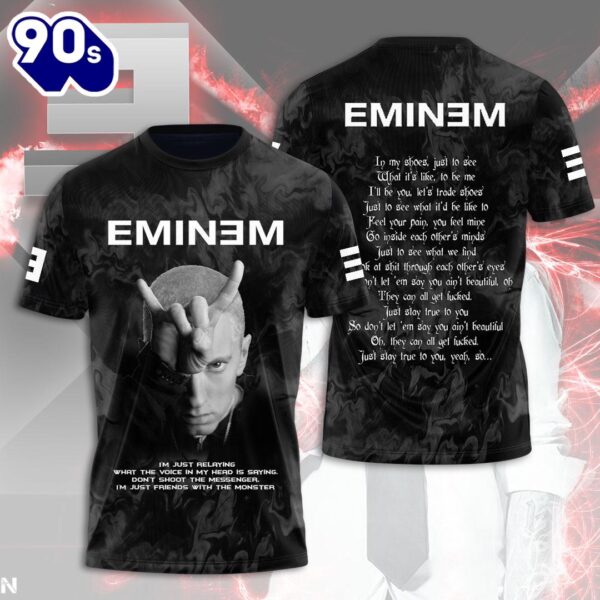 Eminem I’m Just Relaying What The Voice Of My Head Saying  All Over Print Rapper Shirt For Fans