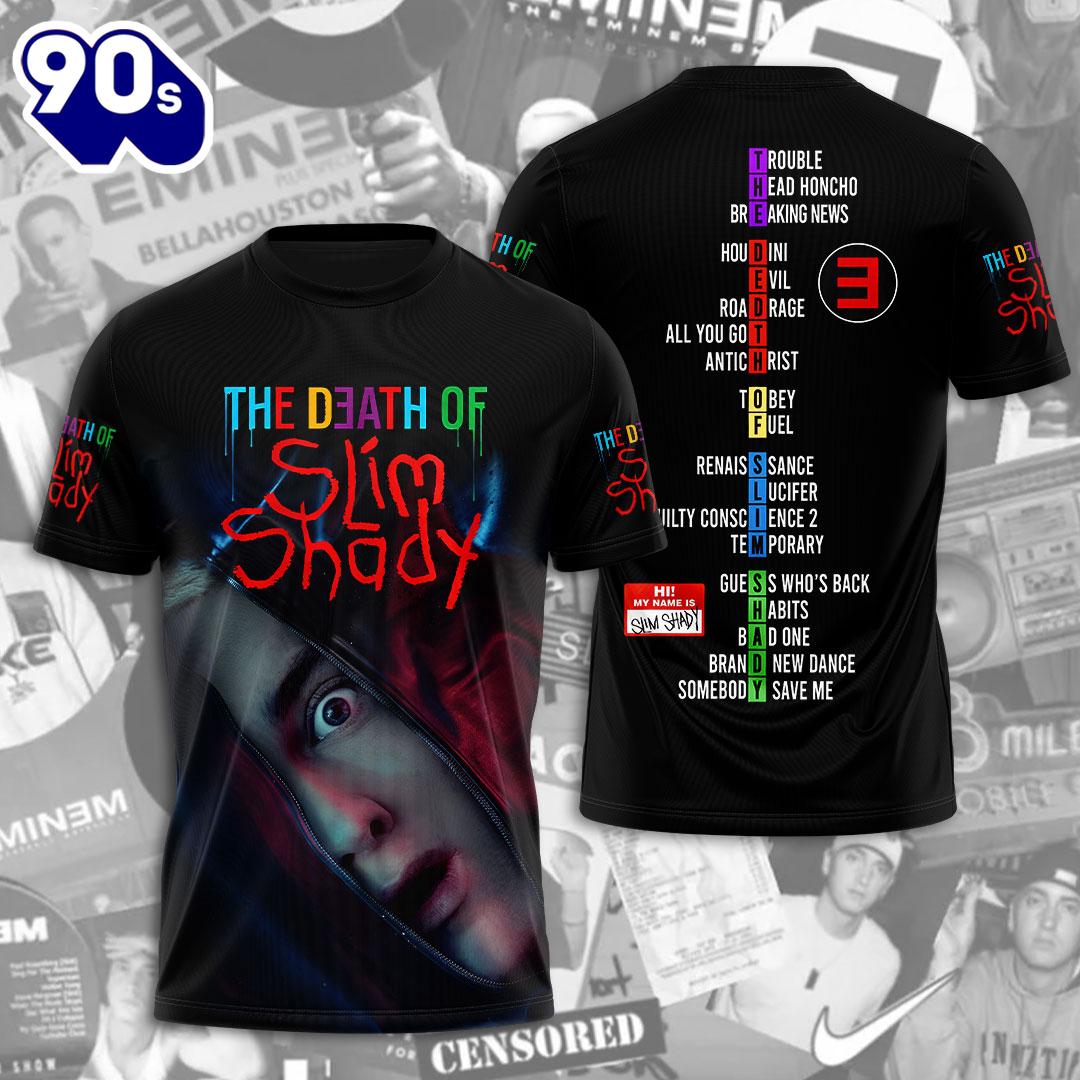 Eminem Rapper New Album The Death Of Slim Shady 2024 All Over Print Rapper Shirt For Fans Eminem Rapper New Album The Death Of Slim Shady 2024 All Over Print Rapper Shirt For Fans