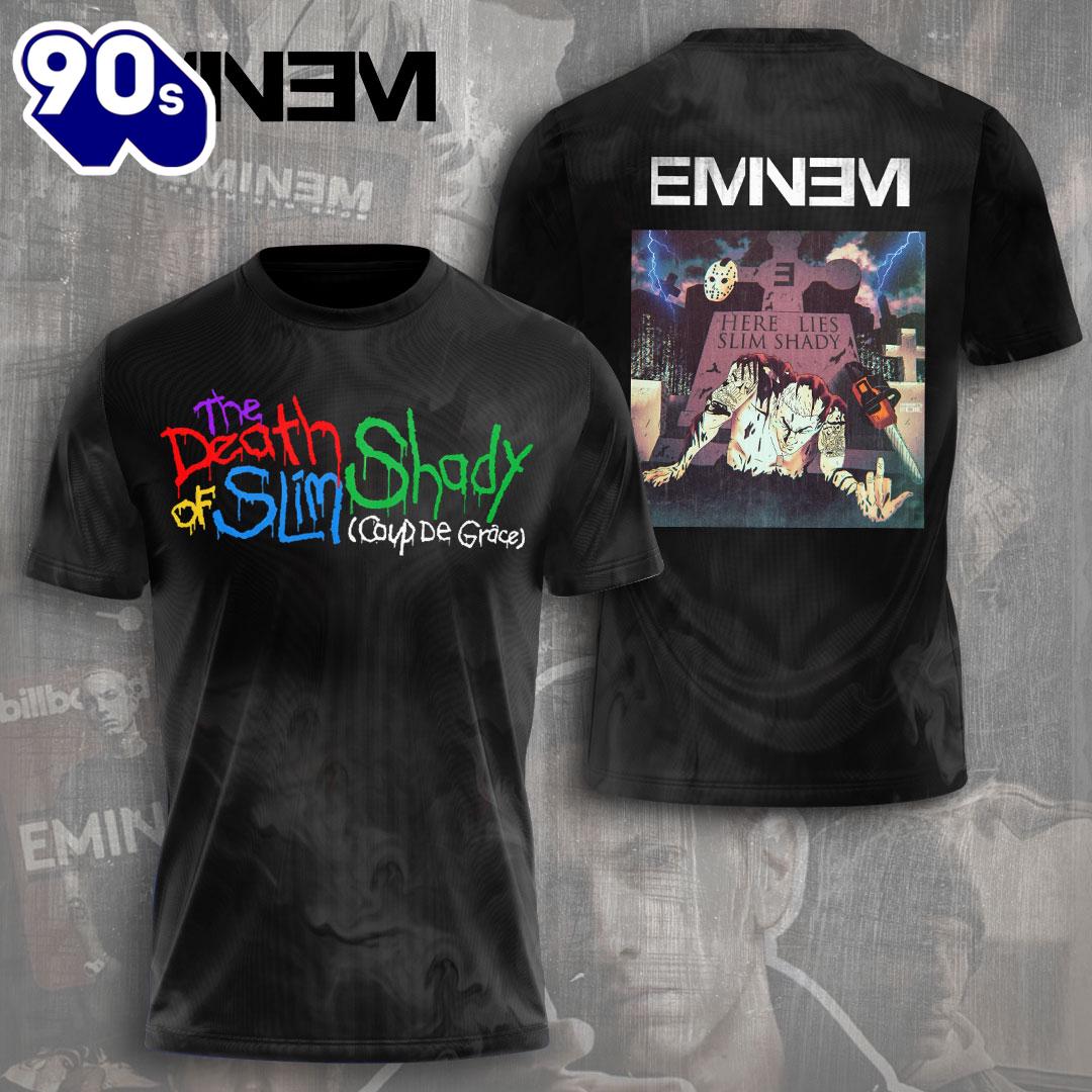 Eminem The Death Of Slim Shady Coup De Grace All Over Print Rapper Shirt For Fans Eminem The Death Of Slim Shady Coup De Grace All Over Print Rapper Shirt For Fans