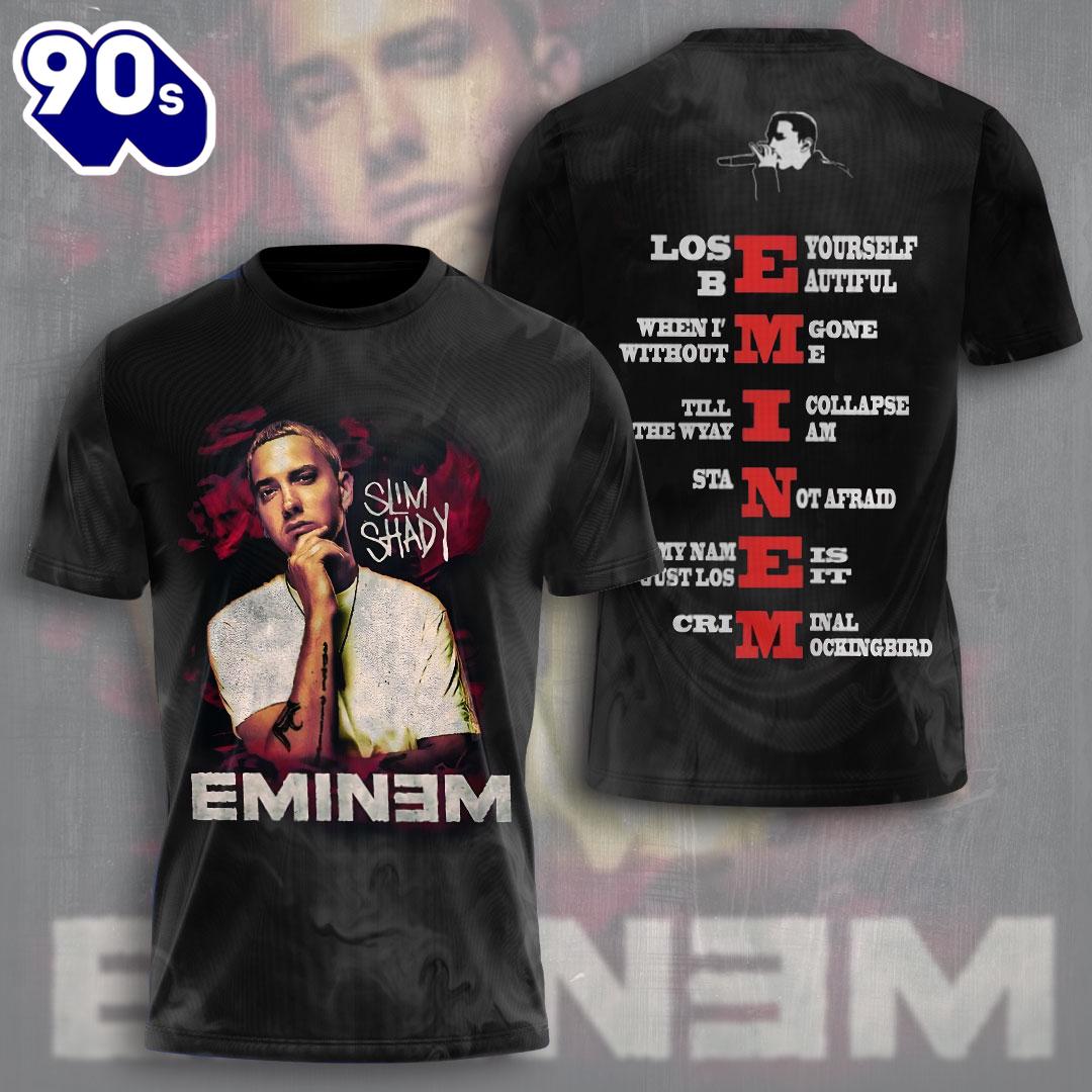 Eminem The Eminem Show Shirt, Slim Shady Style Hip Hop 90s All Over Print Rapper Shirt For Fans Eminem The Eminem Show Shirt, Slim Shady Style Hip Hop 90s All Over Print Rapper Shirt For Fans