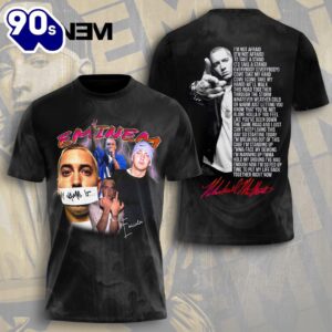 Eminem Tragic Endings Lyrics  All Over Print Rapper Shirt For Fans