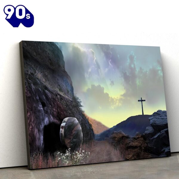 Empty Tomb Painting Jesus Canvas Wall Art