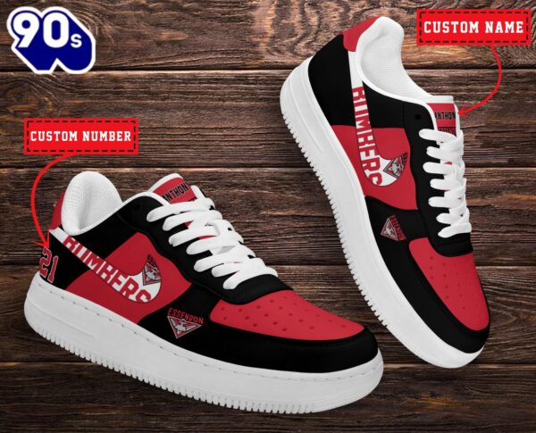 Essendon Bombers AFL Personalized Air Force 1 Shoes