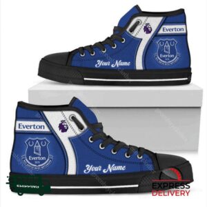 Everton F.C Personalzied High Top Canvas Shoes