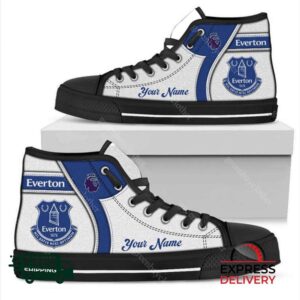 Everton F.C Personalzied High Top Canvas Shoes