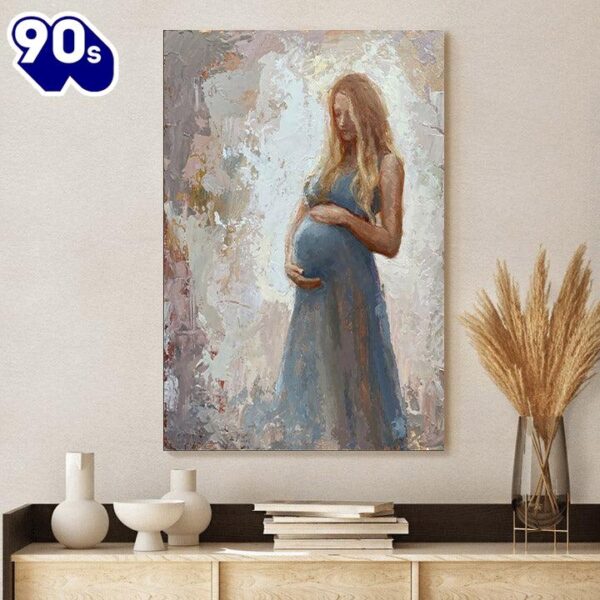 Expecting Mother Canvas Wall Art Gift For Mom  Poster Gift Christmas