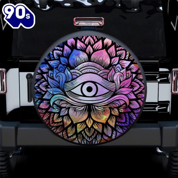 Hippie Tire Covers Eye Mandala Car Spare Tire Covers Gift For Campers