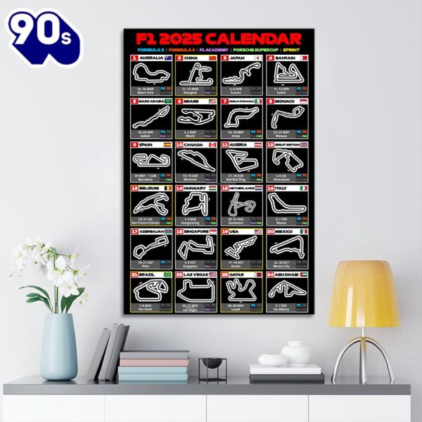 F1 Rectangle Canvas With Inner Frame New Trend 2025