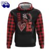 Faith Hope Love Leopard Flag 3D Hoodie