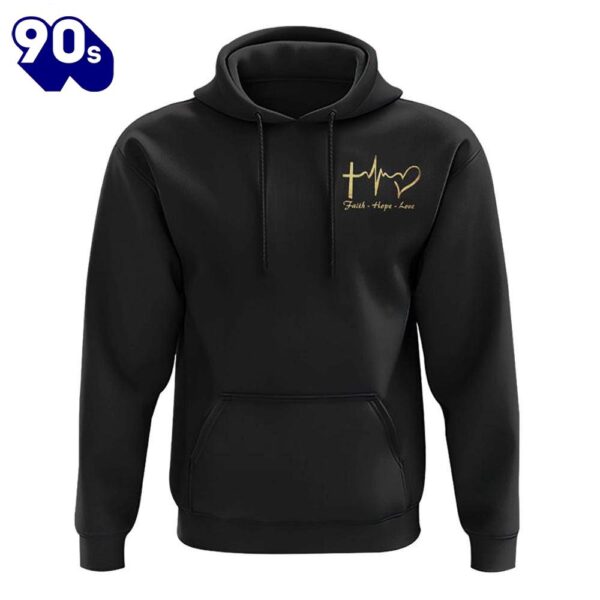 Faith Hope Love Lion Brush Art 3D Hoodie