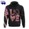 Faith Hope Love Sunset Beach Flag 3D Hoodie