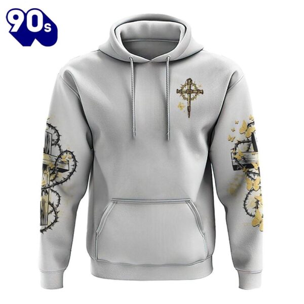 Faith Over Fear Cross 3D Hoodie