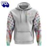 Faith Over Fear Jesus Colorful White 3D Hoodie