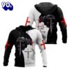 Faith Over Fear Knight Jesus God 3D Hoodie