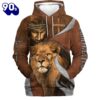 Faith Over Fear Lion And God Hoodies