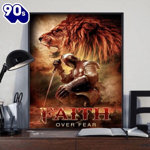 Faith Over Fear Lion Canvas Canvas Decor Ideas