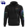 Faith Over Fear Lion Cross Colorful 3D Hoodie