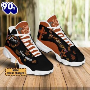 Fall For Jesus He Never Leaves Custom Name Jd13 Shoes For Man And Women  Gift Christmas