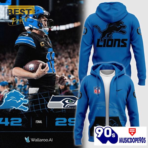 Fanatics Blue Detroit Lions Alternate Helmet Hoodie, Jogger, Cap