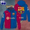 FC Barcelona 3D Windbreaker Jacket For Man And Women