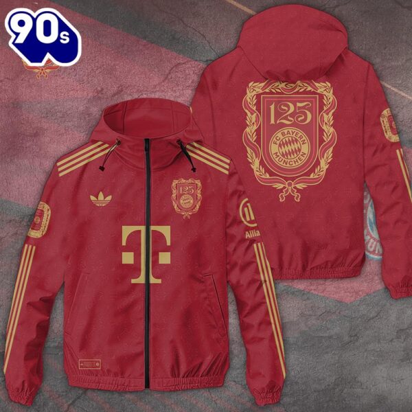 FC Bayern M?nchen 3D Windbreaker Jacket For Man And Women