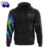 Fe’ Cross Wings Colorful Watercolor 3D Hoodie