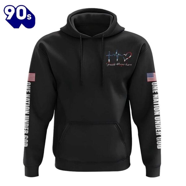 Fe Cross Wings Painting Flag 3D Hoodie