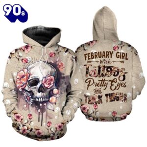 February Girl Skull All Over…