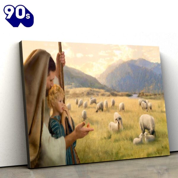 Feed My Sheep Canvas Picture Jesus Canvas Wall Art