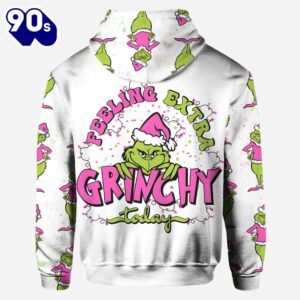 Feeling Extra Grinchy - Personalized Green Monster Christmas Hoodie and Leggings