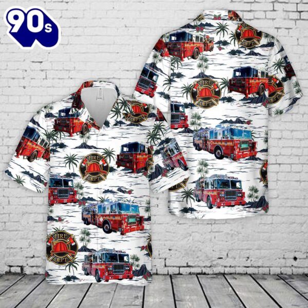 Fire Truck Hawaiian Shirt 1