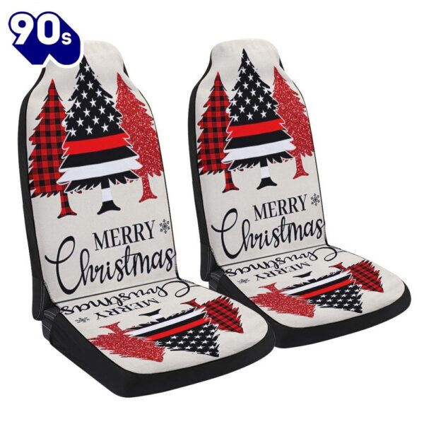 Firefighter Merry Christmas Seat Cover Cars Gift Xmas