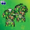 Firefighter Saint Beer Shamrock St Patrick Green Funky Hawaiian Shirts 2025