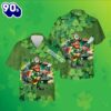 Firefighter Saint Shamrock St Patrick Green Hawaiian Shirt Dress 2025