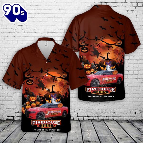 Firehouse Subs Halloween Hawaiian Shirt