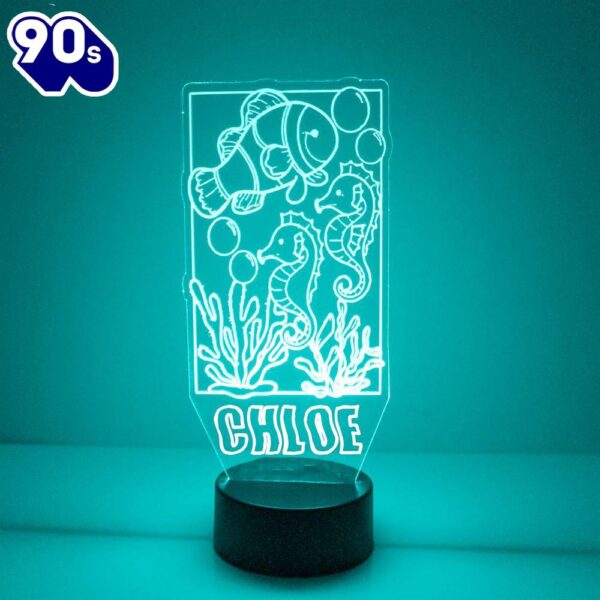 Fish Theme Night Light Personalized Free Led Night Lamp  Gift Christmas