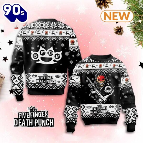 Fivefinger Death Punch Christmas Ugly Sweater