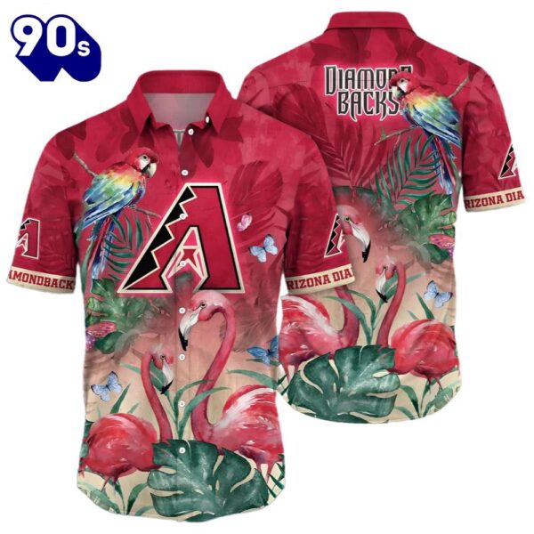 Flamigo Arizona Diamondbacks Hawaiian Button Up Shirts