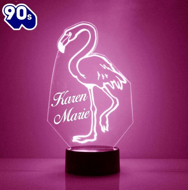 Flamingo Night Light Personalized Free Led Night Lamp  Gift Christmas