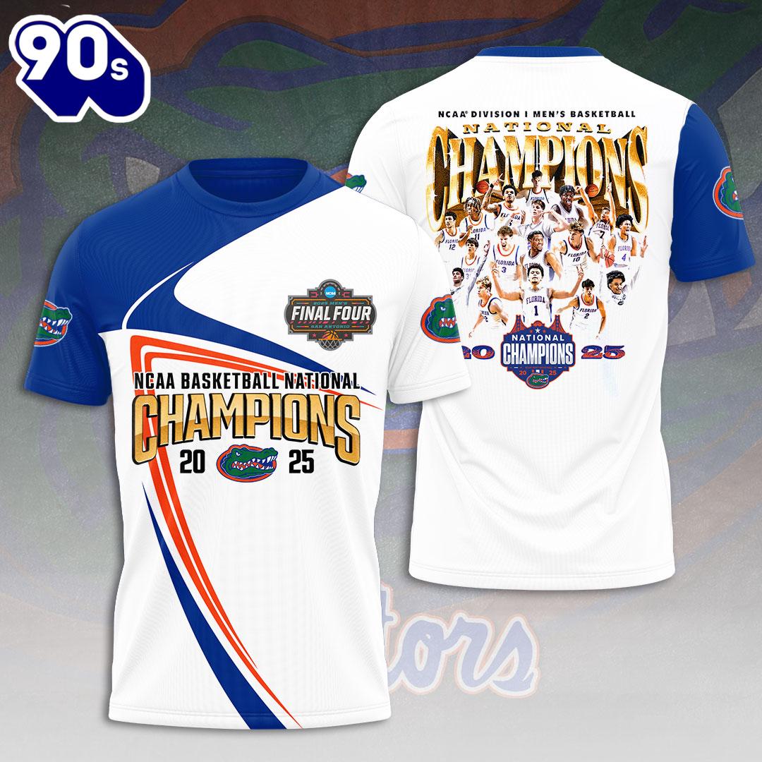 Florida Gators Men's Basketball 3D Apparel New 2025 T-shirt Florida Gators Men's Basketball 3D Apparel New 2025 T-shirt