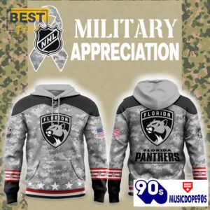 Florida Panthers 2024 Military Appreciation Hoodie, Jogger, Cap