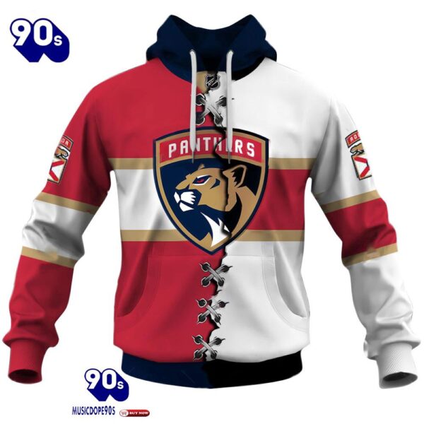 Florida Panthers Personalized NHL Mix Jersey Hoodie Set