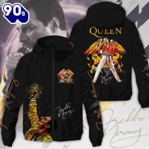Freddie Mercury 3D Windbreaker Jacket For Man And Women
